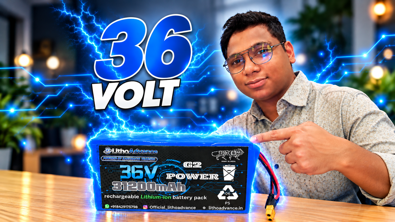 36 Volt Lithium-Ion Battery Pack